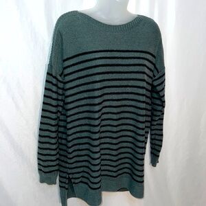 Old Navy Womens Boat Neck Striped Long Sleeve Sweater Size Large